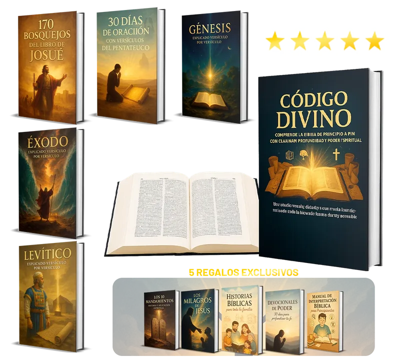 Biblioteca digital Código Divino con estudios bíblicos y cinco bonos